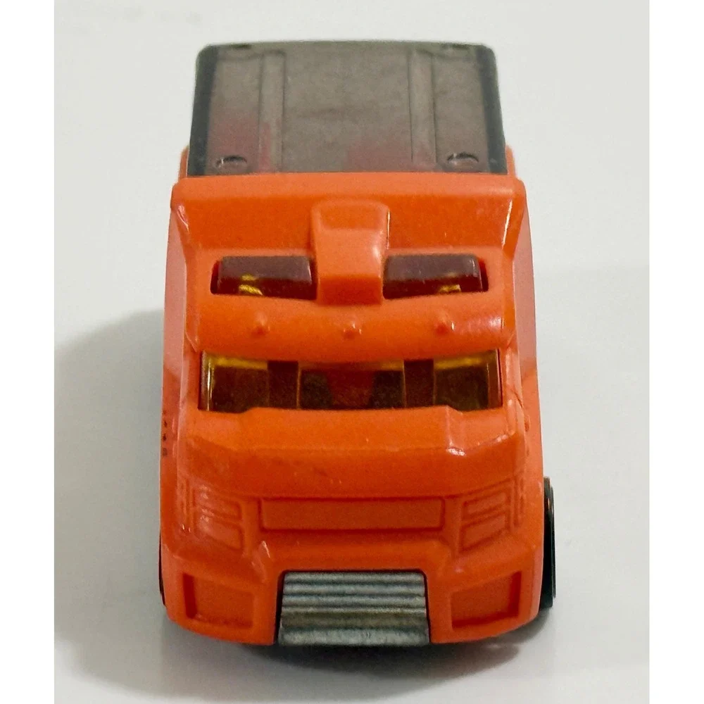 Hot Wheels Diecast Truck Kids 1:64 Orange Flame Hazard‎ Stripe R0935